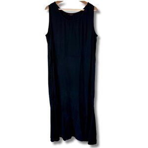 Tianello Women's Panel Maxi Dress Neutral Lagenlook Black Large